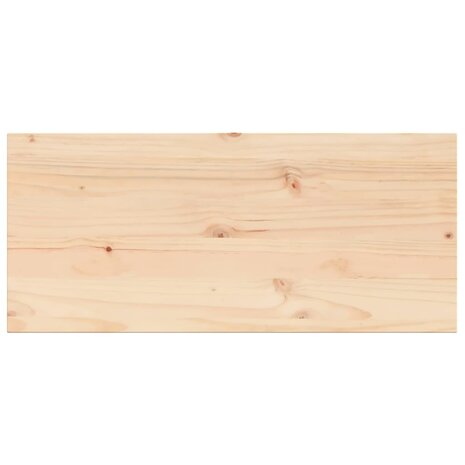 Tafelblad rechthoekig 100x50x1,7 cm massief grenenhout 2