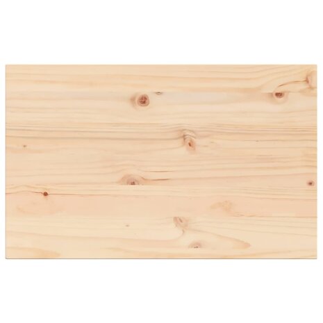 Tafelblad rechthoekig 80x50x2,5 cm massief grenenhout 2