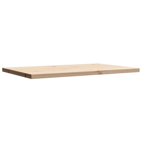 Tafelblad rechthoekig 80x50x2,5 cm massief grenenhout 4