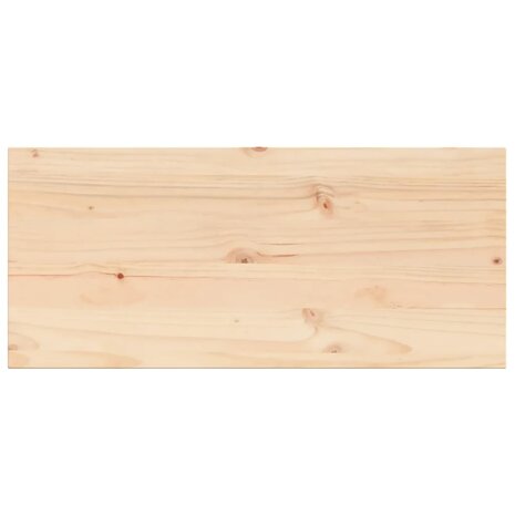 Tafelblad rechthoekig 90x40x2,5 cm massief grenenhout 2