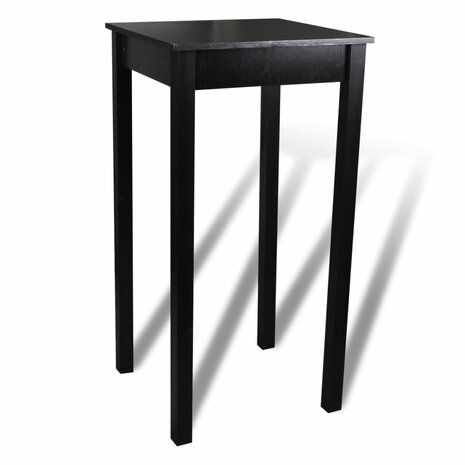 Bartafel met 2 barkrukken zwart 2
