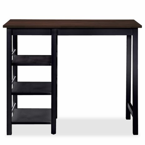 3-delige Barset MDF zwart 4