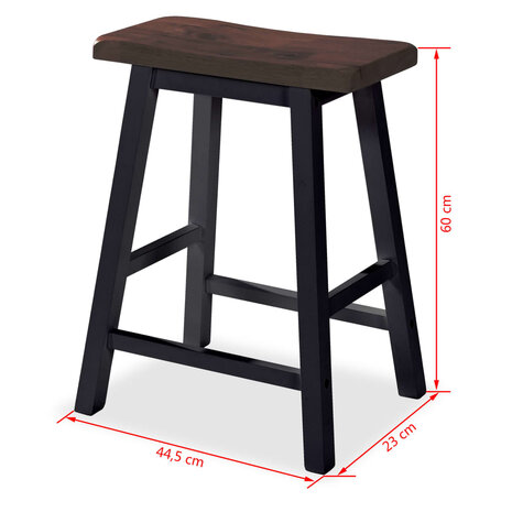 3-delige Barset MDF zwart 9