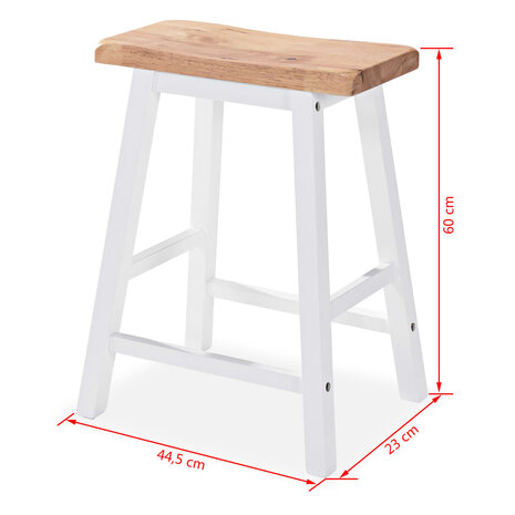 3-delige Barset MDF wit 9