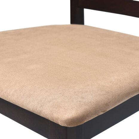 Bartafel met 4 barstoelen set hout bruin 7