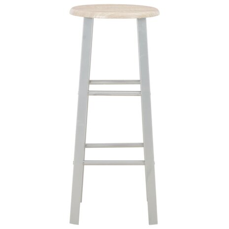 3-delige Barset hout en staal 7