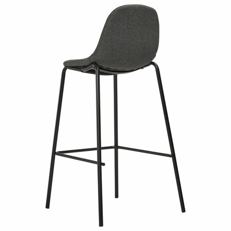 5-delige Barset stof donkergrijs 10