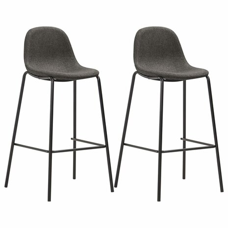 3-delige Barset stof donkergrijs 2