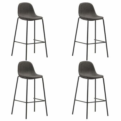 5-delige Barset stof donkergrijs 2