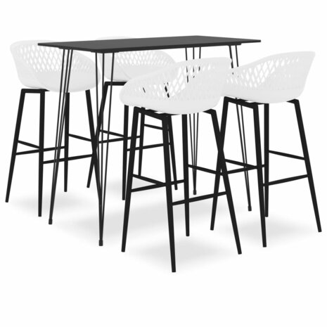 5-delige Barset zwart en wit 1
