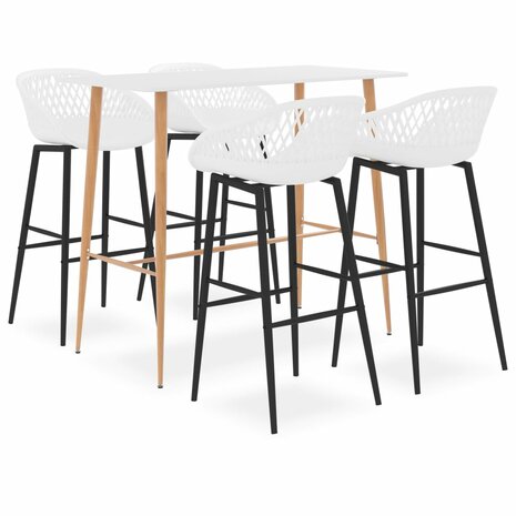5-delige Barset wit 1