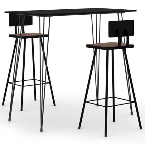 3-delige Barset zwart 1