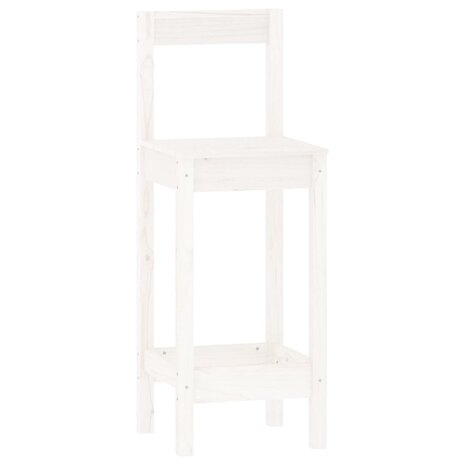 3-delige Barset massief grenenhout wit 6