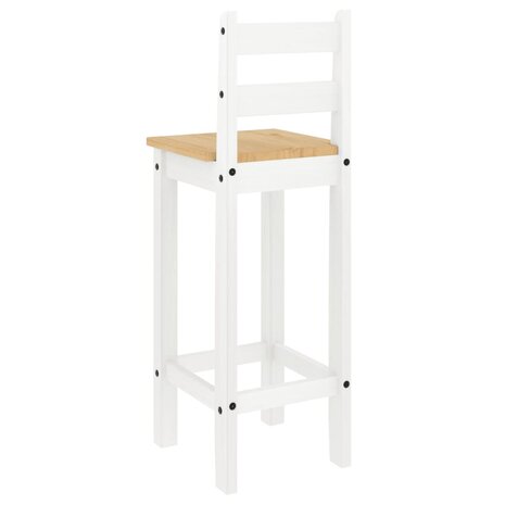 3-delige Barset massief grenenhout wit 8