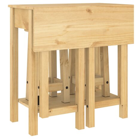 3-delige Barset massief grenenhout 9