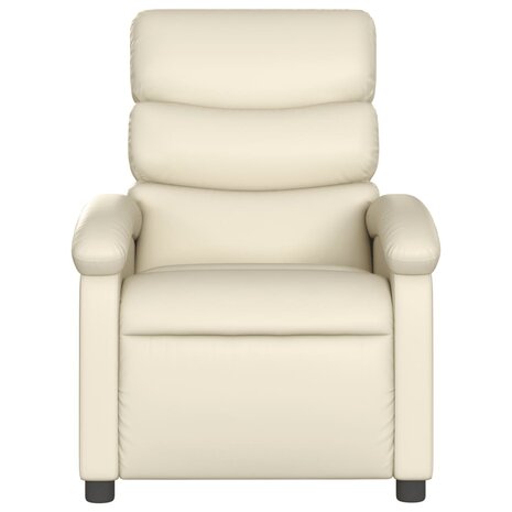 Massagestoel verstelbaar kunstleer crème 4