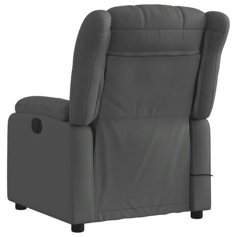 Massagestoel verstelbaar stof donkergrijs 4