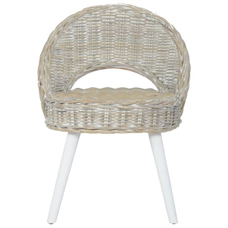 Fauteuil kubu rattan wit 2