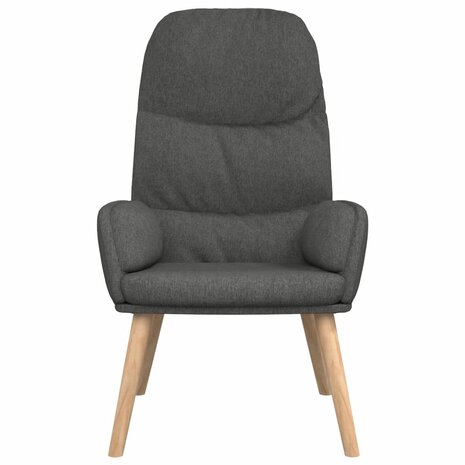 Relaxstoel stof donkergrijs 3