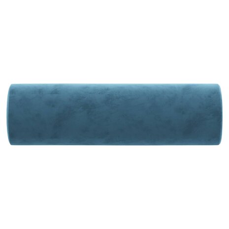 Sierkussens 2 st 15x50 cm fluweel blauw 4