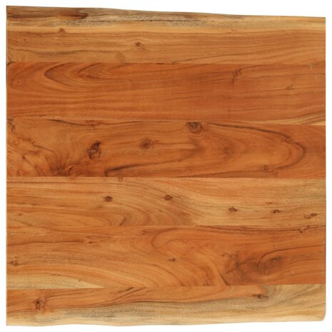 Tafelblad vierkant natuurlijke rand 40x40x3,8 cm acaciahout 1