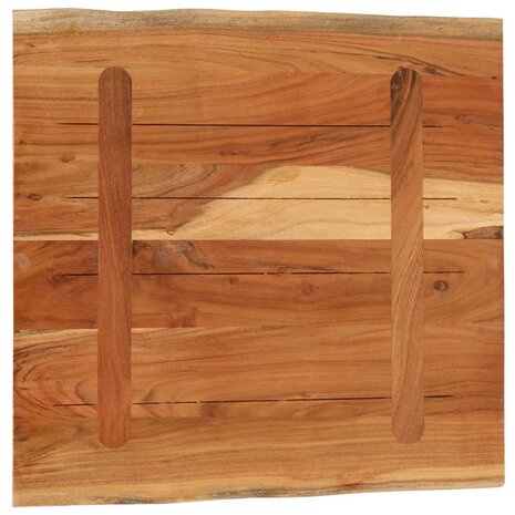 Tafelblad vierkant natuurlijke rand 40x40x3,8 cm acaciahout 5