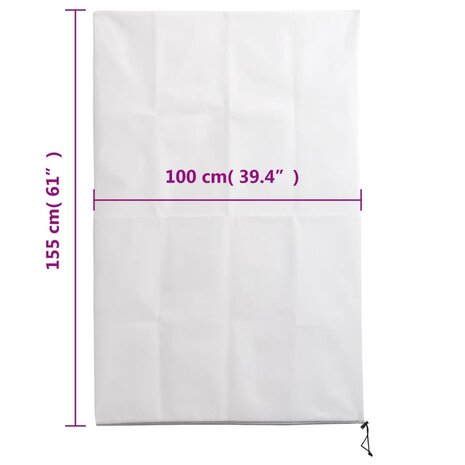 Plantenhoezen met ritssluiting 10 st 70 g/m² 1x1,55 m 10