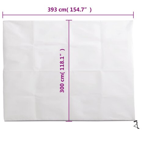Plantenhoezen met ritssluiting 4 st 70 g/m² 3,93x3 m 10