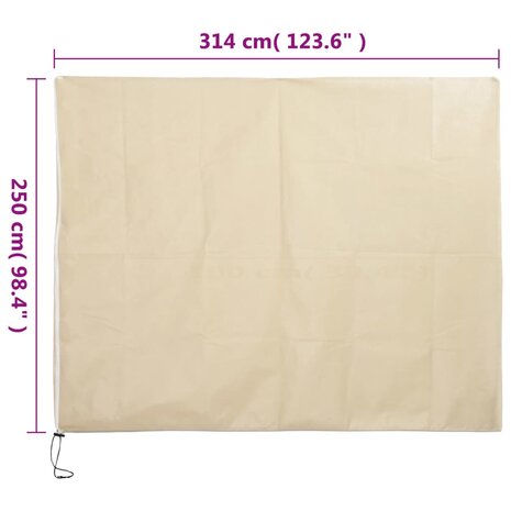 Plantenhoezen met ritssluiting 4 st 70 g/m² 3,14x2,5 m 10