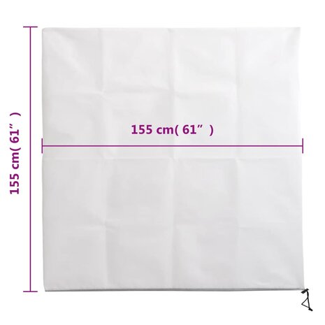 Plantenhoezen met ritssluiting 2 st 70 g/m² 1,55x1,55 m 10