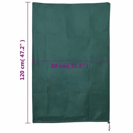 Plantenhoezen met trekkoord 4 st 70 g/m² 0,8x1,2 m 9