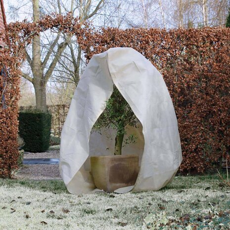 Nature Winterhoes met rits 70 g/m² 2x2,5 m beige 3