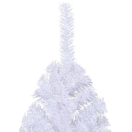 Kunstkerstboom met standaard half 240 cm PVC groen 5