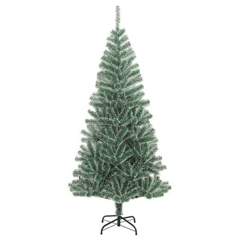 Kunstkerstboom met sneeuw 210 cm groen 2