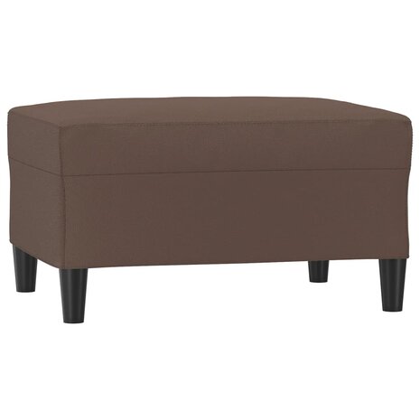 Voetenbank 70x55x41 cm kunstleer bruin 2