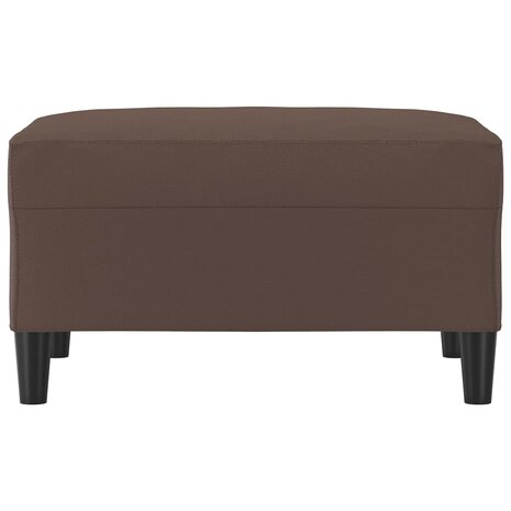 Voetenbank 70x55x41 cm kunstleer bruin 3