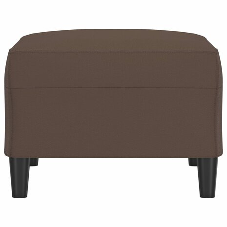 Voetenbank 70x55x41 cm kunstleer bruin 4