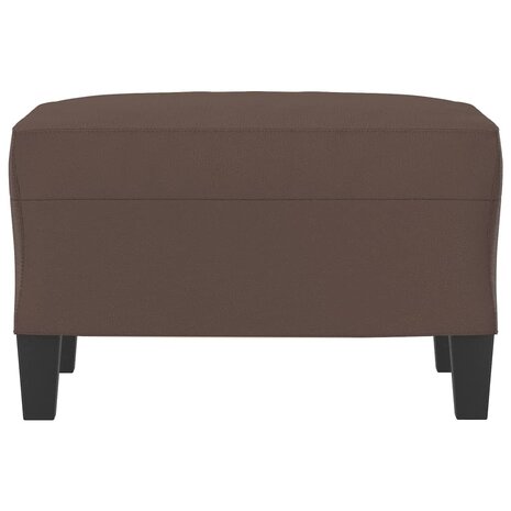 Voetenbank 60x50x41 cm kunstleer bruin 3