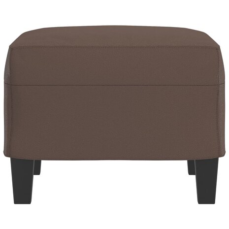 Voetenbank 60x50x41 cm kunstleer bruin 4