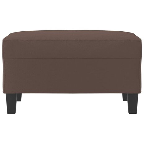 Voetenbank 70x55x41 cm kunstleer bruin 3