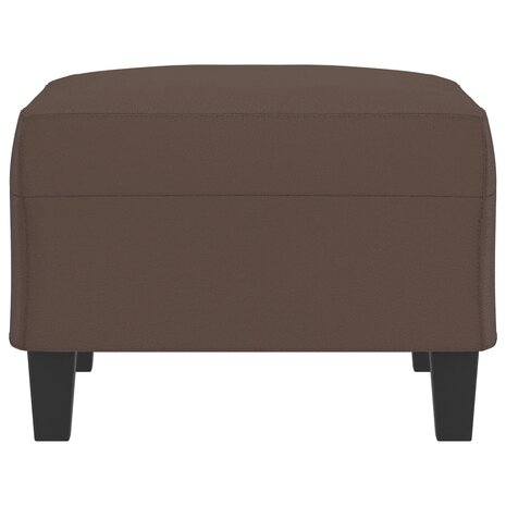 Voetenbank 70x55x41 cm kunstleer bruin 4