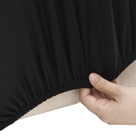 Bankhoes stretch polyester jersey zwart 3
