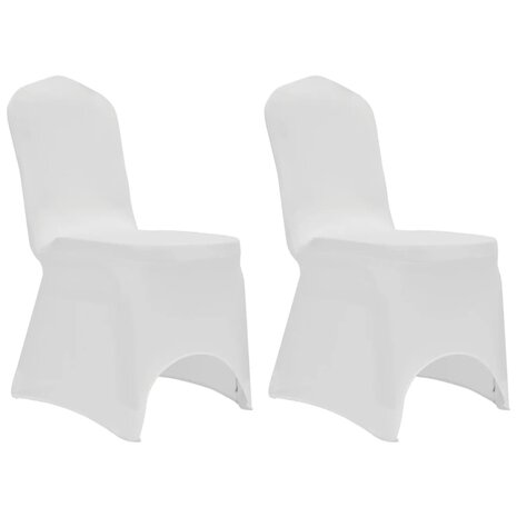 Stoelhoezen stretch 12 st wit 3