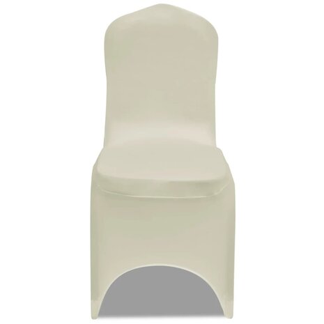 Stoelhoezen stretch 12 st crème 4