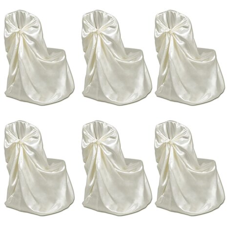 Stoelhoes voor bruiloft 12 st crème 2