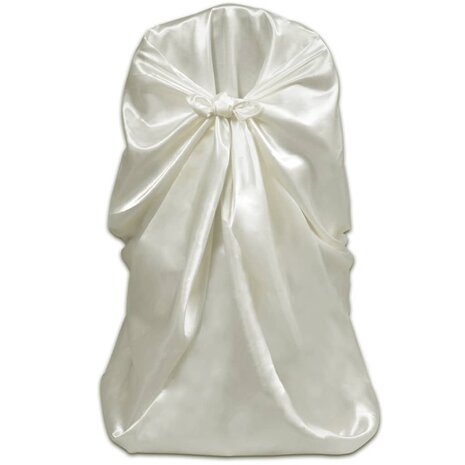 Stoelhoes voor bruiloft 12 st crème 4