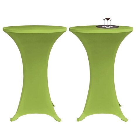 Tafelhoes stretch 4 st 60 cm groen 2