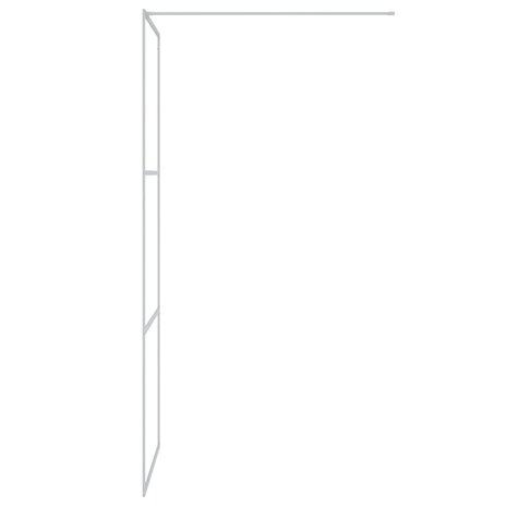 Inloopdouchewand 80x195 cm transparant ESG-glas zilverkleurig 4