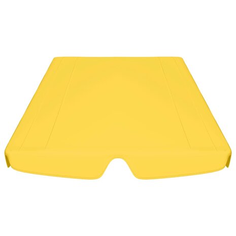 Vervangingsluifel voor schommelbank 188/168x145/110 cm geel 4