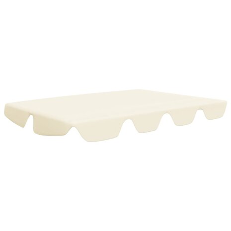 Vervangingsluifel voor schommelbank 150/130x105/70cm crèmekleur 2